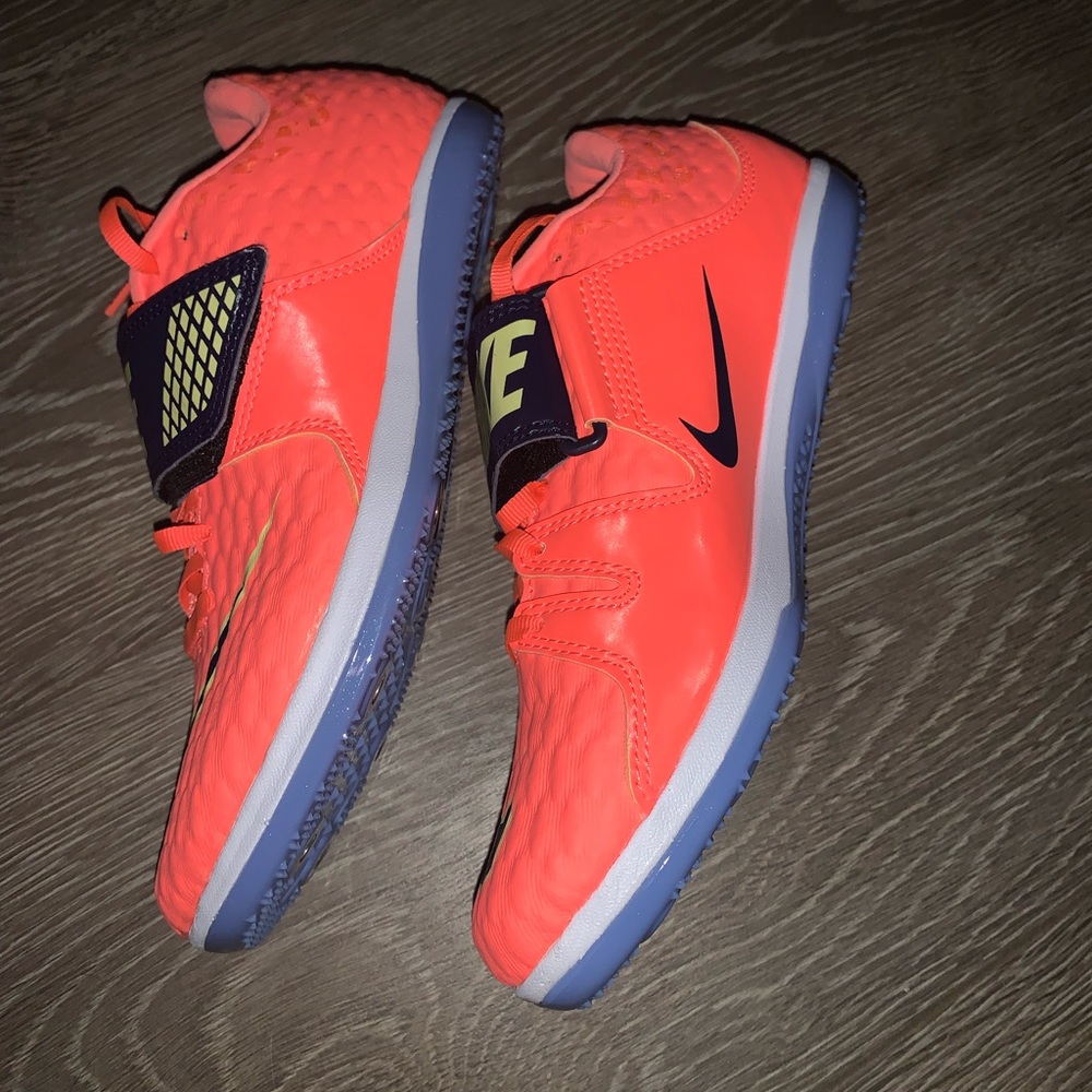 Nike “ Bright Mango” high jump track and field cleats
